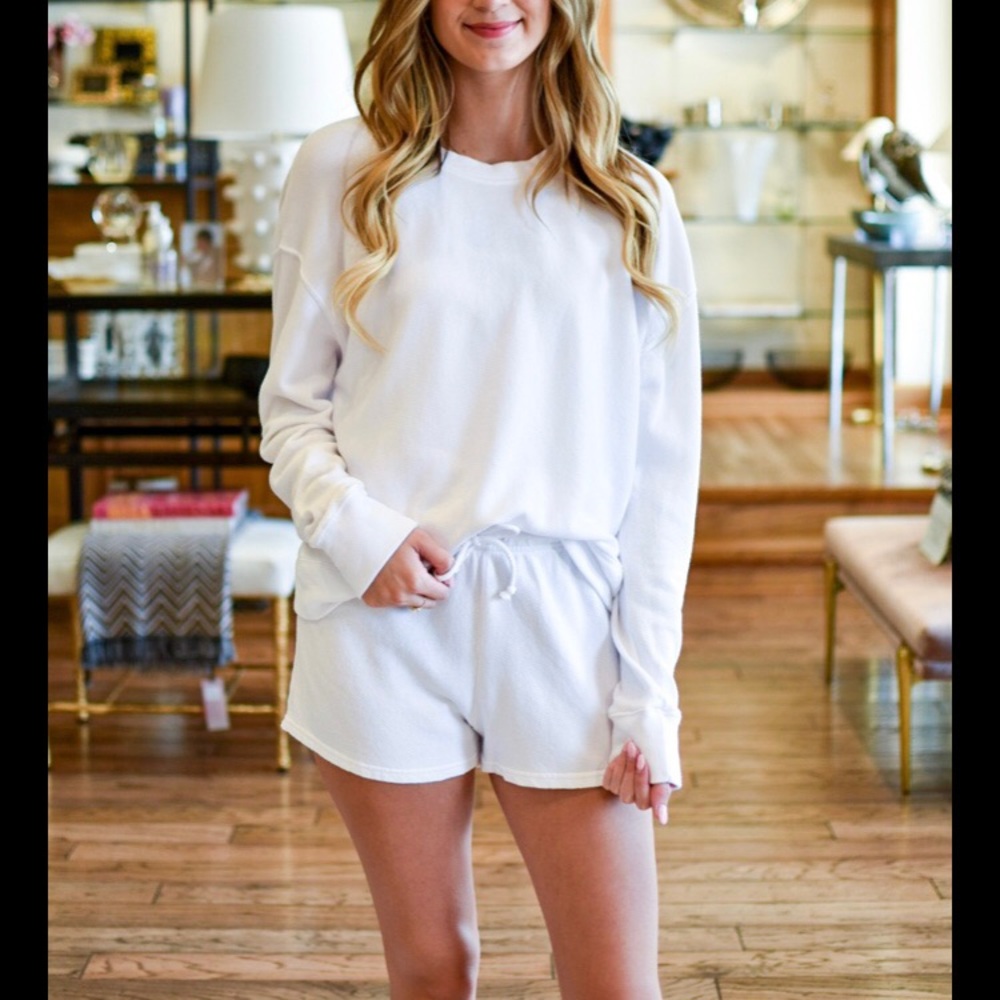 Like new perfectwhitetee Tyler sweatshirt in white